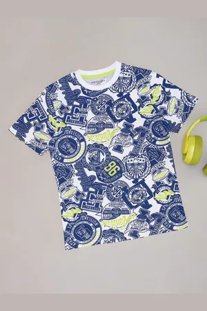 Pantaloons Boys Graphic Printed Round Neck Cotton T-shirt