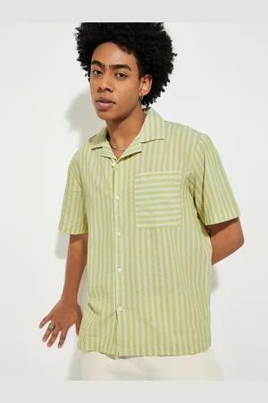 Max Collection Men Opaque Striped Casual Shirt