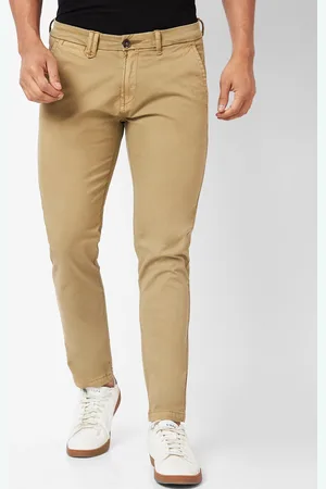 SPYKAR Men Slim Fit Mid-Rise Cotton Trouser