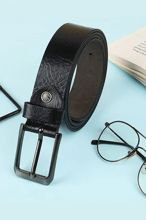 WROGN Men Braided Leather Formal Belt
