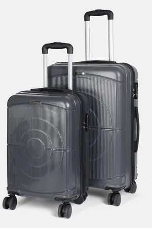 Teakwood Leathers Concentrix Set of 2 360-Degree Rotation Trolley Bag - 95L