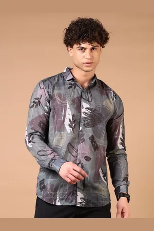 V-Mart Men Spread Collar Floral Printed Cotton Casual Shirt