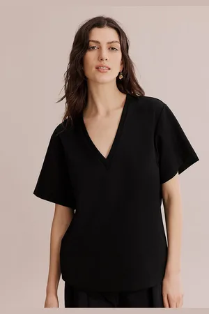 Color Capital Pack Of 2 Relaxed Fit V-Neck Short Sleeves Tops