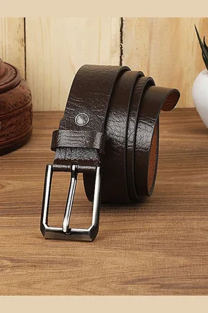WROGN Men Braided Leather Formal Belt