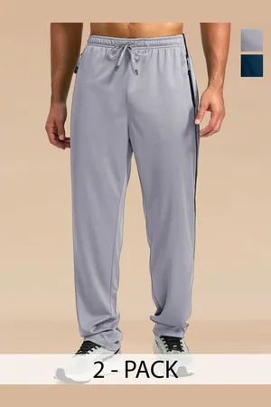 Moda Rapido Men Pack Of 2 Mid Rise Gym Track Pants