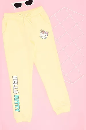 Pantaloons Girls Printed Pure Cotton Mid Rise Joggers