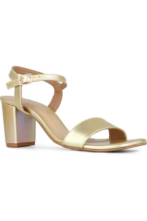 Inc 5 Women Open Toe Block Sandals with Buckles