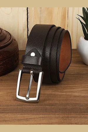 WROGN Men Braided Leather Formal Belt