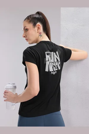HRX Women Brand Logo Detail Rapid-Dry Running T-shirt