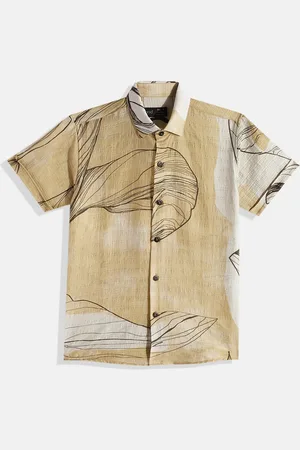 CAVIO Boys Comfort Abstract Printed Casual Shirt