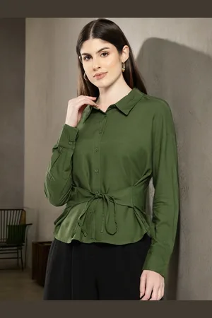 Chemistry Waist Tie-Up Detail Casual Shirt