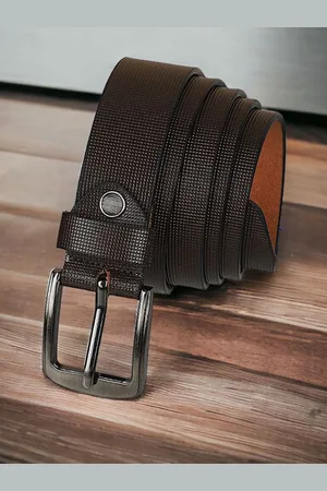 Metronaut Men Textured Leather Formal Belt