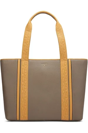 Da Milano Women Textured Leather Shopper Tote Bag