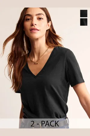 Color Capital Pack of 2 V-Neck Short Sleeved Tops