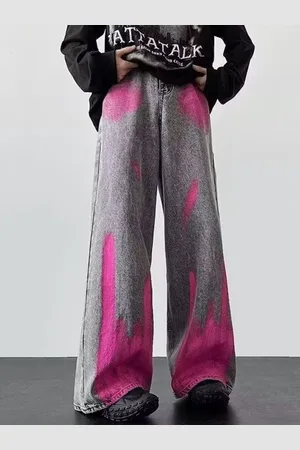 HERE&NOW Men Straight Fit Light Fade Ombre Jeans
