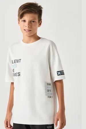 Max Collection Boys Graphic Printed Round Neck Cotton Oversized T-shirt