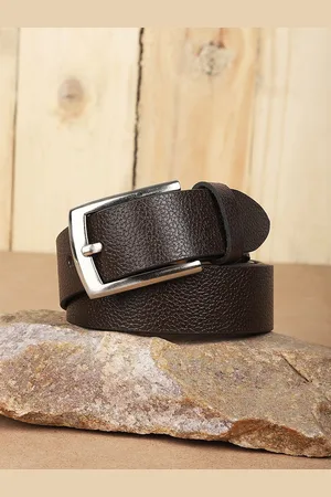 WROGN Men Braided Leather Formal Belt