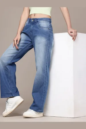 Roadster The Life Co. Women Straight Fit Heavy Fade Stretchable Jeans