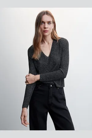 MANGO Women Shimmer Pullover