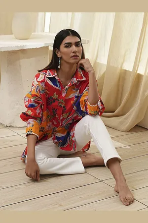 Biba Women Straight Opaque Striped Casual Shirt