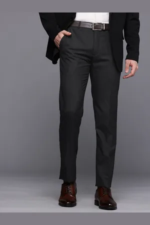 Raymond Weil Men Checked Slim Fit Formal Trousers