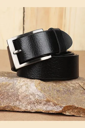 WROGN Men Braided Leather Formal Belt