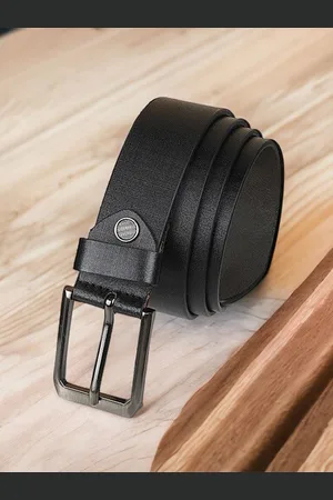 Metronaut Men Textured Leather Formal Belt