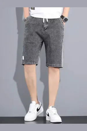 HERE&NOW Men Regular Fit Mid-Rise Denim Shorts