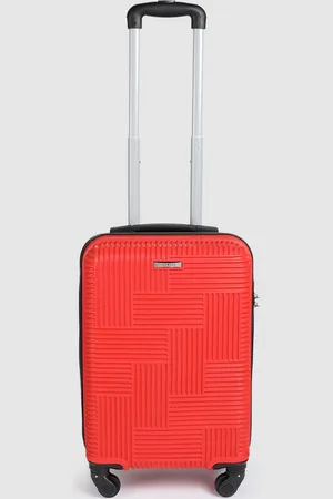 Teakwood Leathers Ladakh 360-Degree Rotation Textured Hard Cabin Size Trolley Bag - 38L