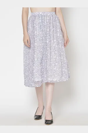 Moda Rapido Printed A-Line Midi Skirt