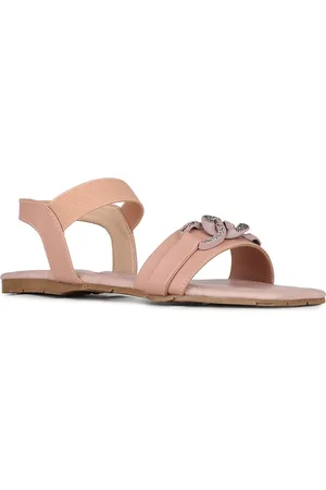 Inc 5 Women Embellished Open Toe Flats