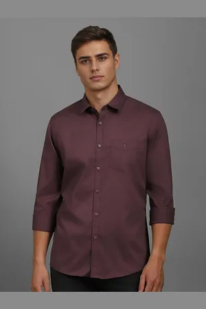 Louis Philippe Men Slim Fit Solid Casual Shirt