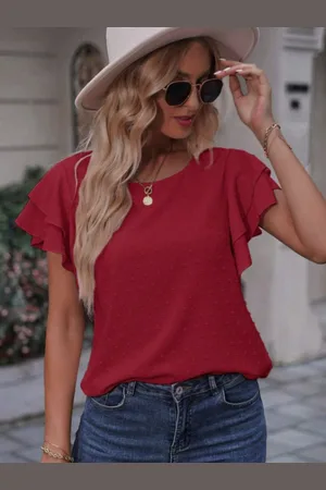 Moda Rapido Floral Sheen Satin Crepe Boxy Crop Top