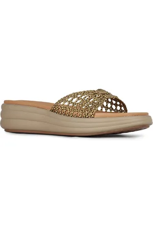 Inc 5 Women Embellished Ethnic Open Toe Flats