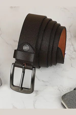WROGN Men Braided Leather Formal Belt