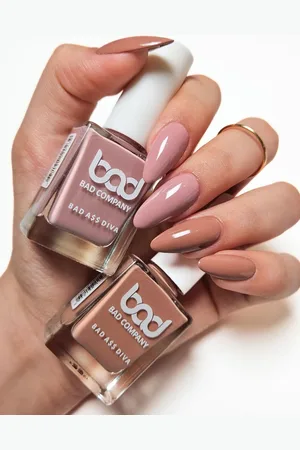 Bad Company Set Of 2 No Toxin Long Stay Nail Lacquer - 10 ml Each - Shade 57-96