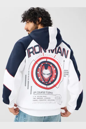 The Souled Store Iron Man: Tech Enabled Men Printed Hoodie