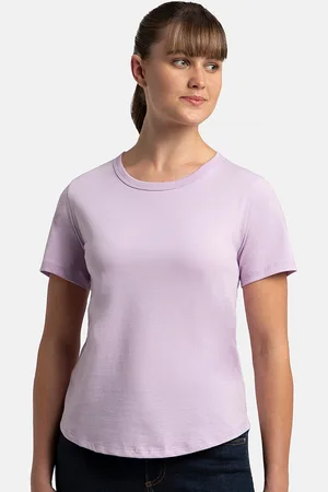 Jockey Super Combed Cotton Rich Relaxed Fit Curved Hem T-shirt-AW88