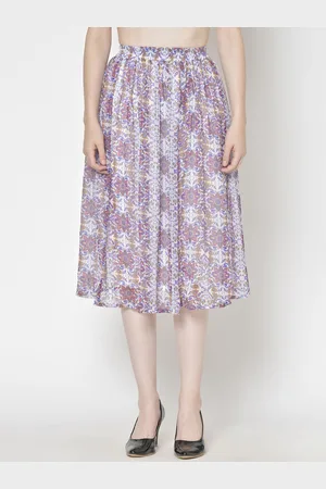 Moda Rapido Women Flared Knee Length Skirts