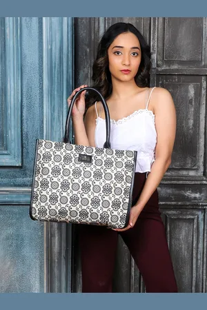 THE CLOWNFISH Opulence Ethnic Motifs Printed Structured Tote Bag