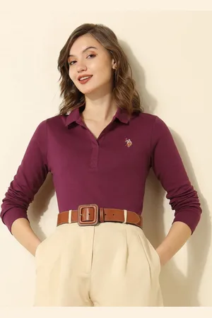 Ralph Lauren Solid Polo Collar Cotton T-shirt
