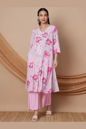 Lifestyle Floral Printed A-line Kurta