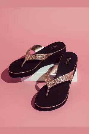 Inc 5 Women Embellished Wedge Heel Sandals