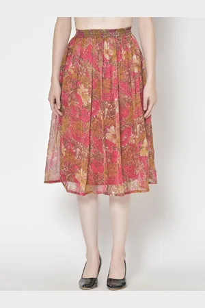 Moda Rapido Printed A-Line Midi Skirt