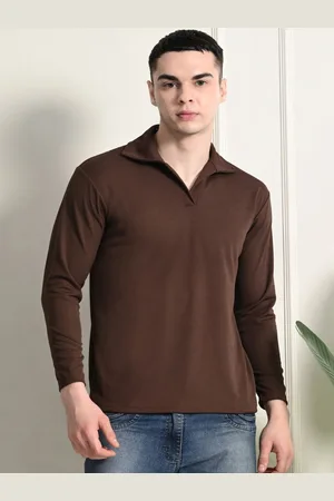 Moda Rapido Men Solid Polo Collar T-shirt
