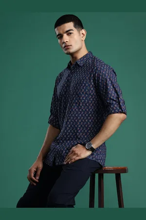 Indo Era Men Smart Floral Printed Casual Shirt