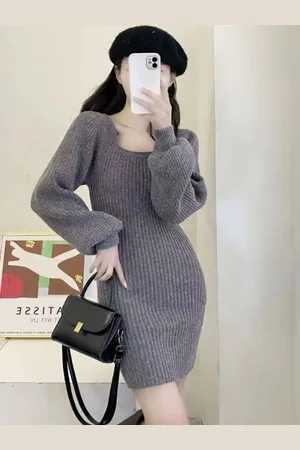 DressBerry Checked Sheath Mini Dress