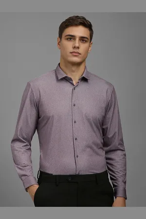 Louis Philippe Men Super Slim Fit Opaque Printed Formal Shirt