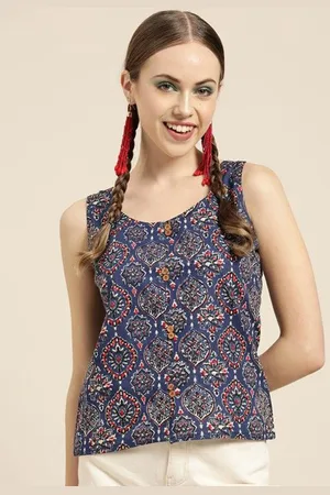 DressBerry Floral Print Cotton Top
