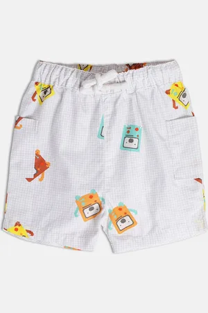 MINI KLUB Boys Conversational Printed Cotton Regular Shorts